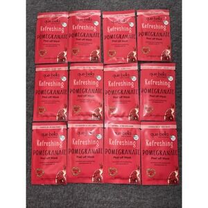 12X Que Bella Refreshing Pomegranate Peel Off Mask 0.24 Oz Each 16256